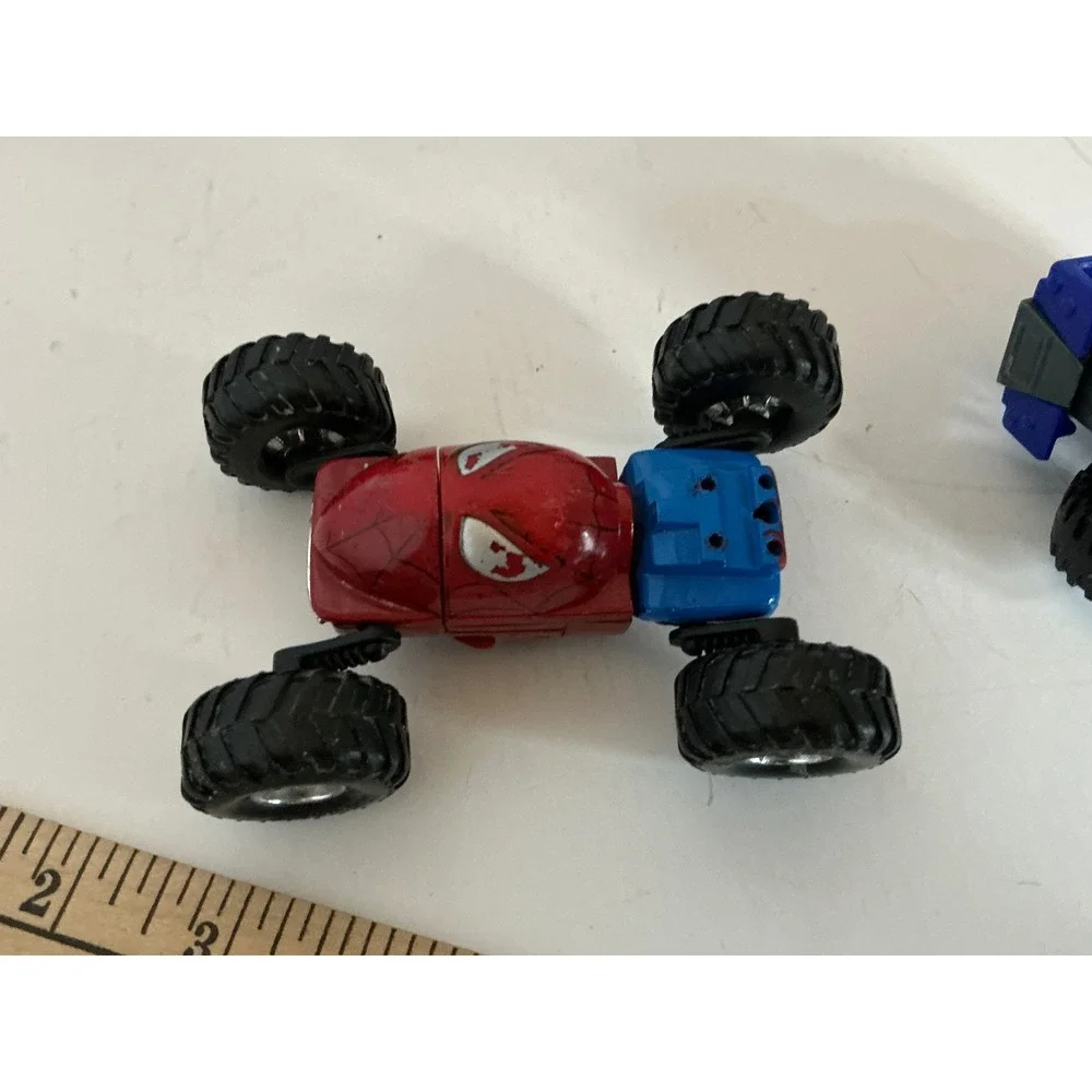Hot Wheels Monster Jam Truck Lot Spider-Man Grave Digger Small Scale Toy Truck